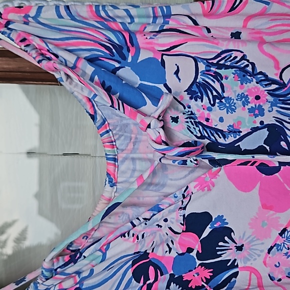 Lilly Pulitzer Gianni Skort Romper Prosecco Pink - Picture 7 of 8